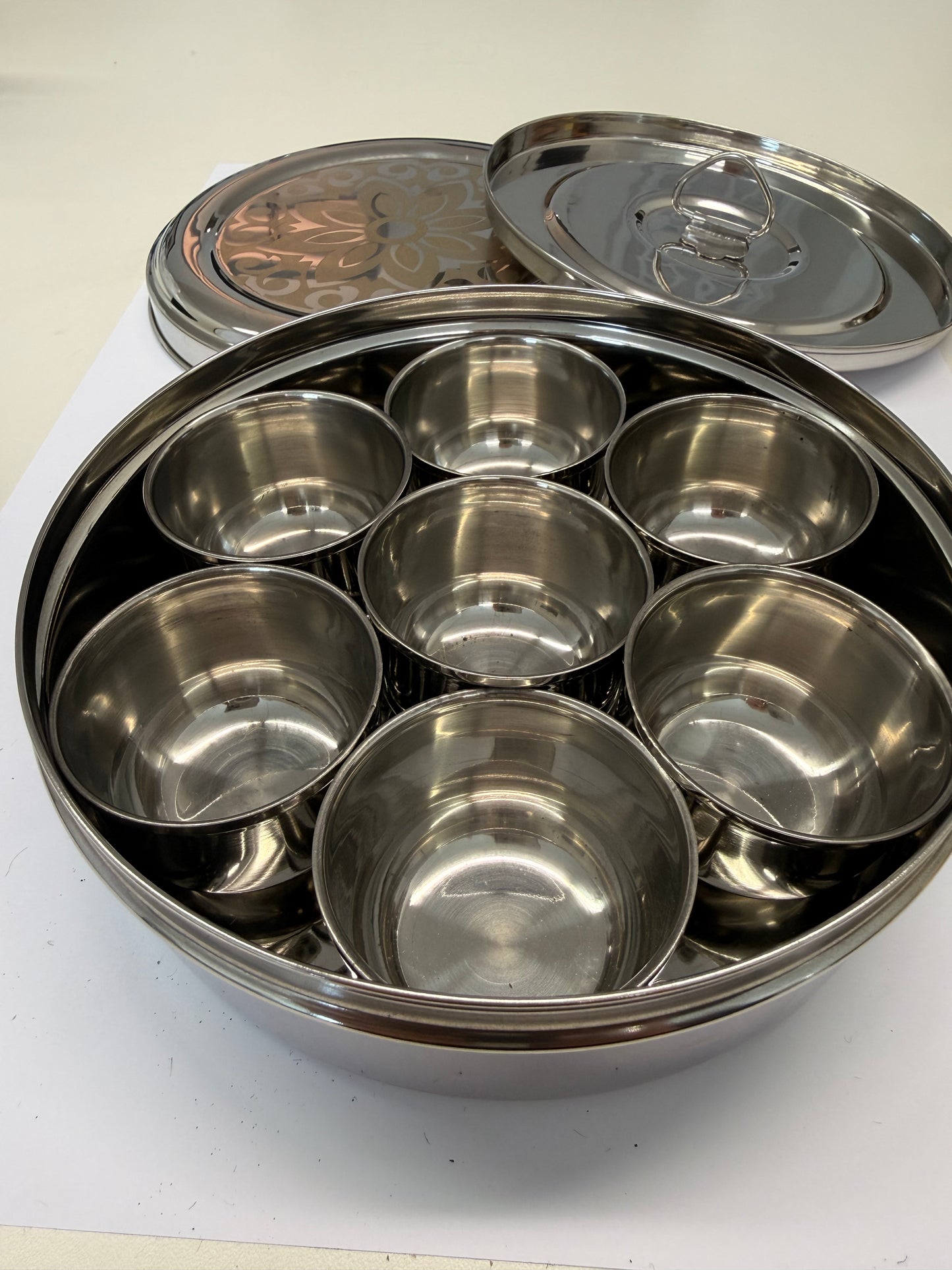 Herbal Masala Box Edelstahl 18 cm