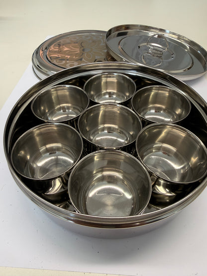 Herbal Masala Box Edelstahl 18 cm