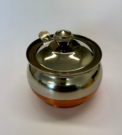 Geegefäss Edelstahl 6cm mit Löffel