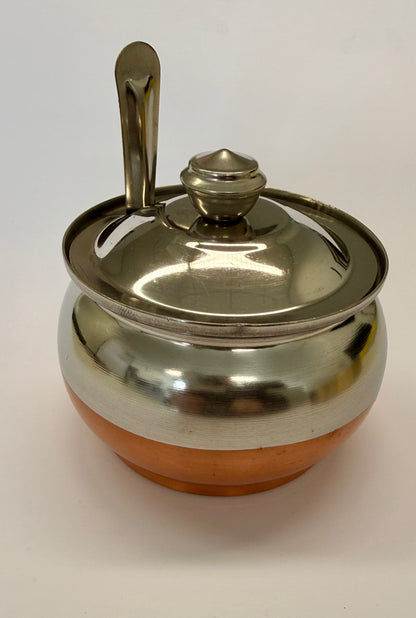 Geegefäss Edelstahl 6cm mit Löffel