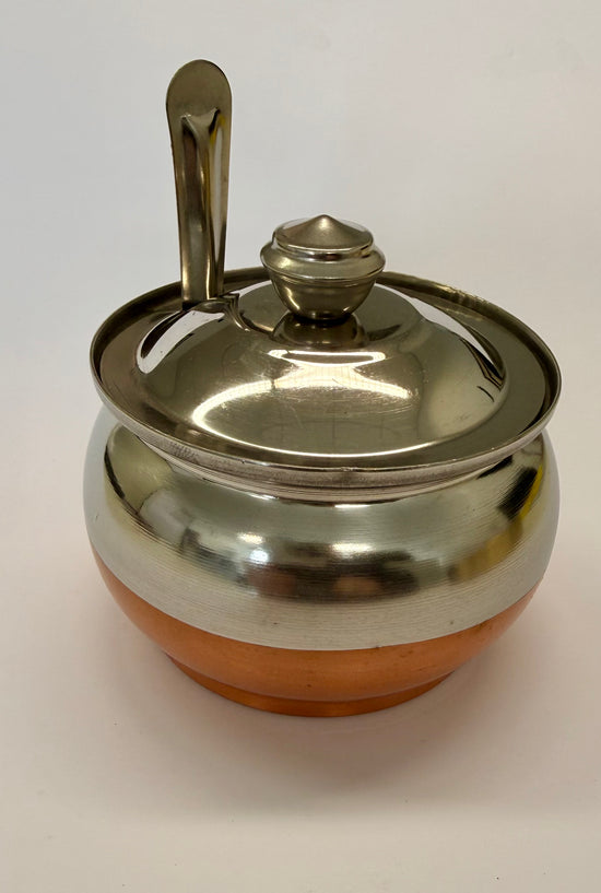 Geegefäss Edelstahl 6cm mit Löffel