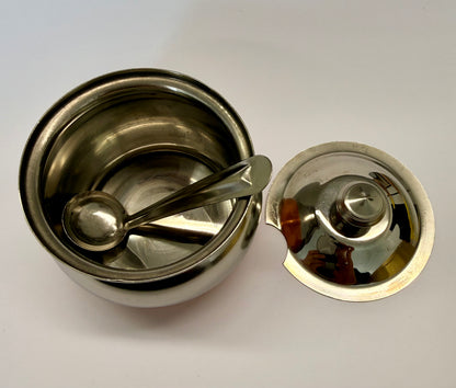 Geegefäss Edelstahl 6cm mit Löffel