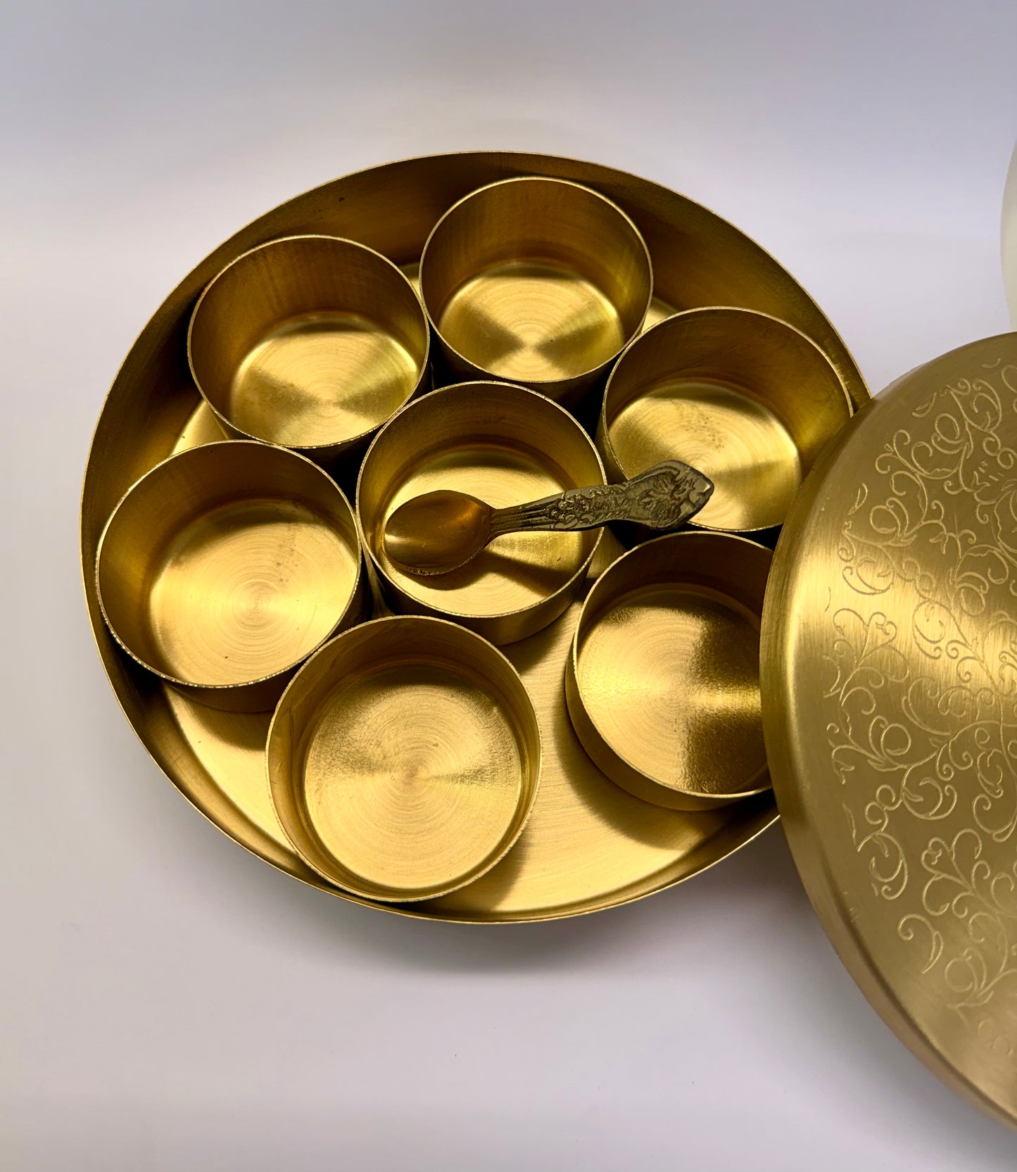 Homa Kräuter Masala Gefäss aus Kupfer  19.5cm