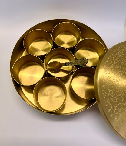 Homa Kräuter Masala Gefäss aus Kupfer  19.5cm